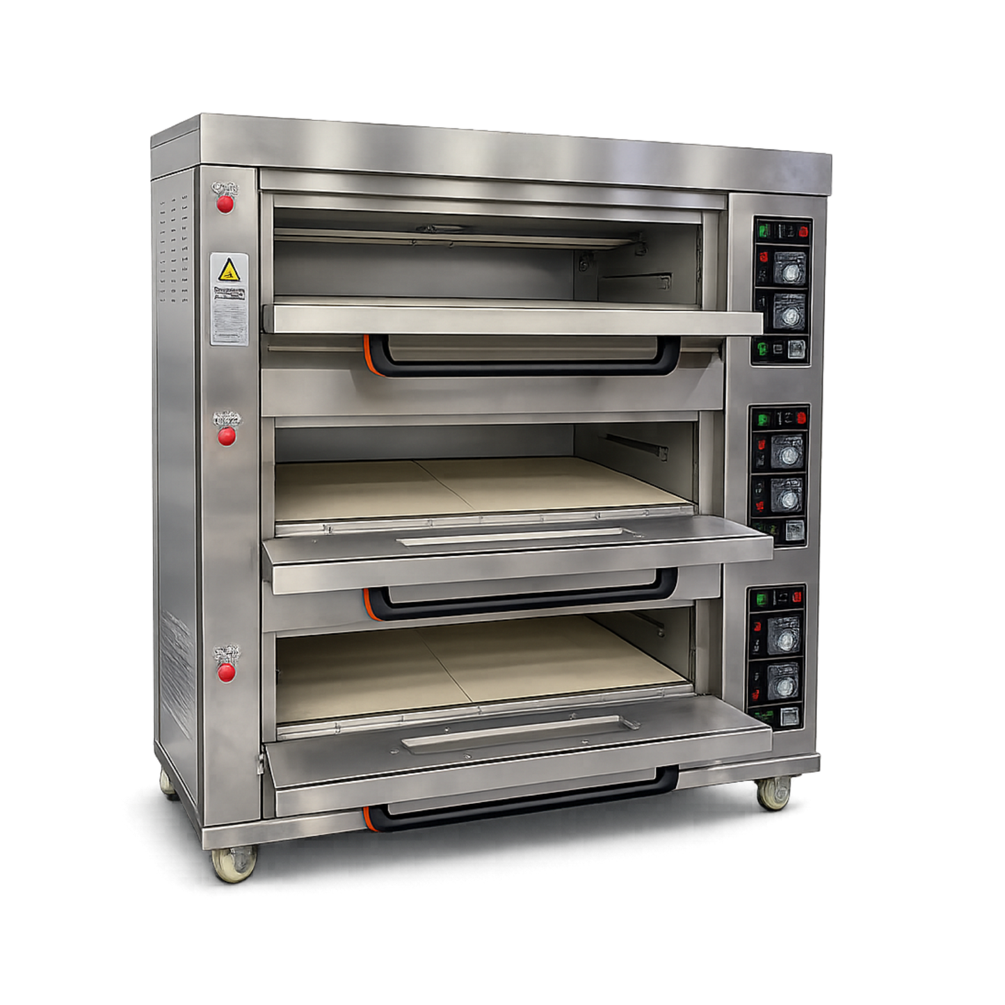 Horno para Panadería de 3 Cámaras 6 bandejas Análogo a Gas