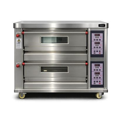 Horno para Panaderia 2 Camara 4 Bandejas Digital