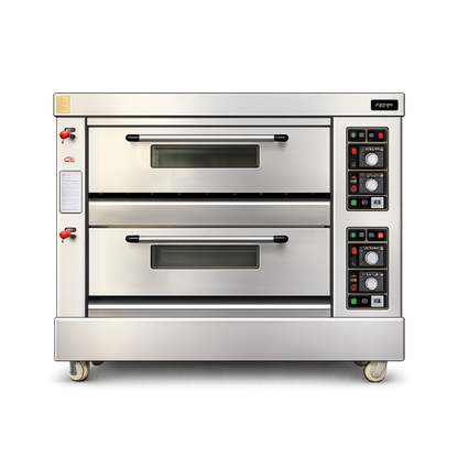 Horno para Panadería de 2 Cámaras 4 bandejas Análogo a Gas