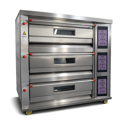 Horno para Panaderia 3 Camara 6 Bandejas Digital