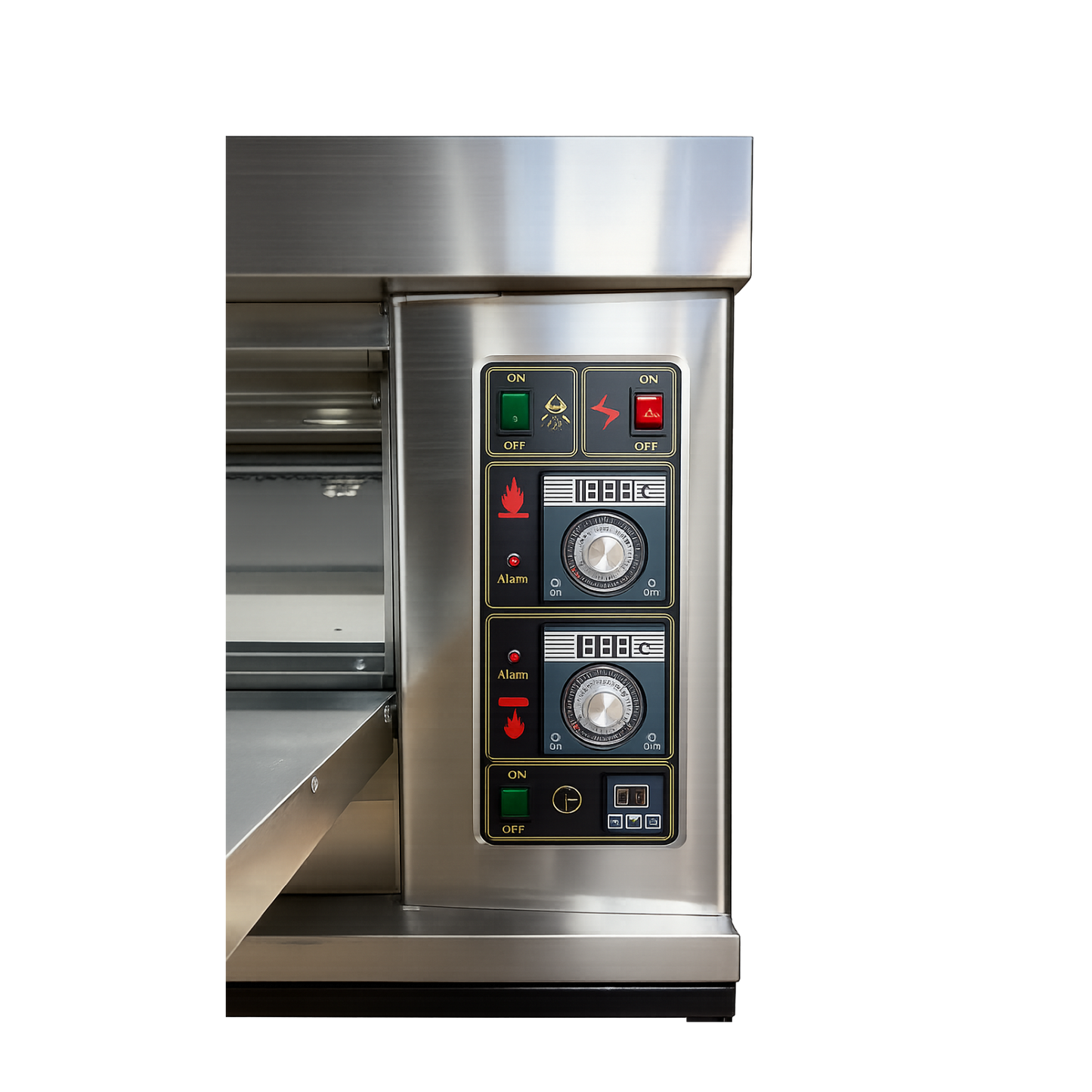 Horno para Pizza de 1 Cámara 2 piedras Refractarias Análogo a Gas