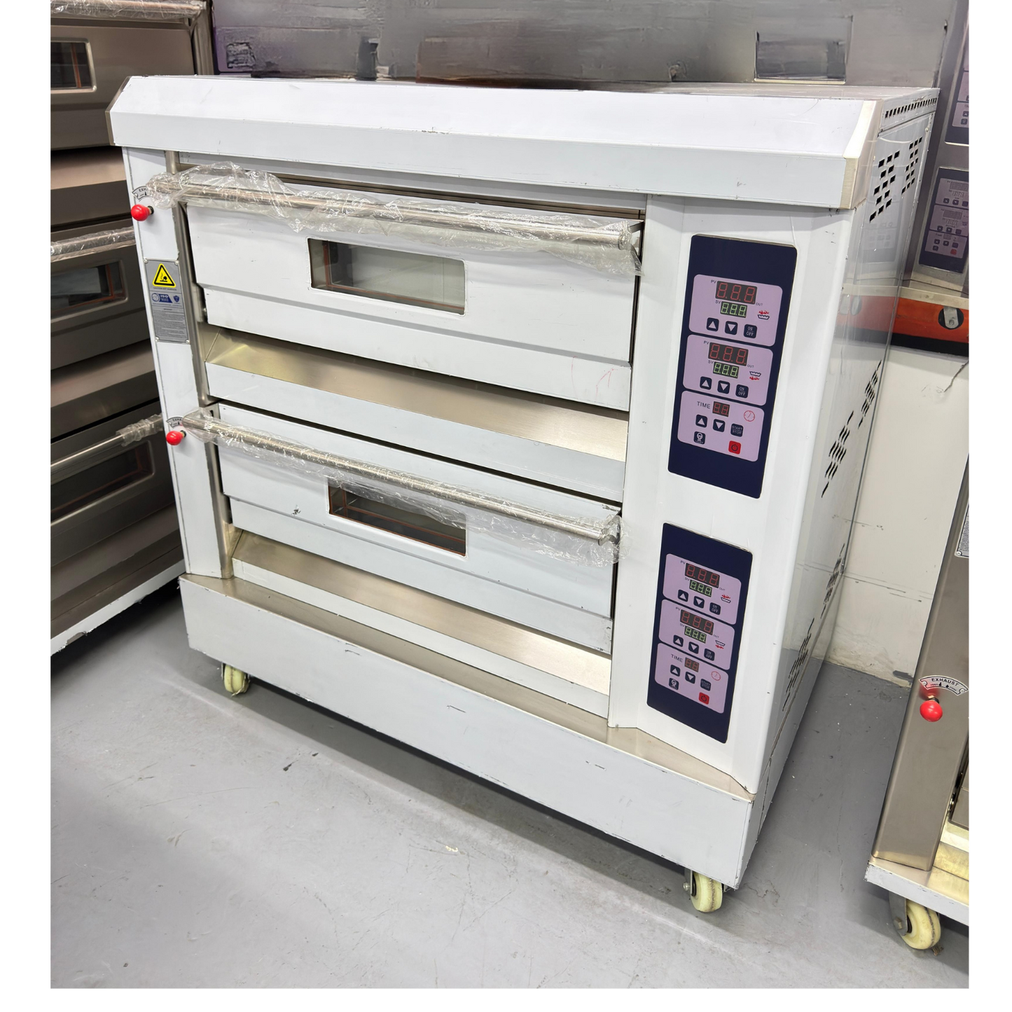 Horno para Pizza de 2 Cámaras 2 bandejas a gas Digital