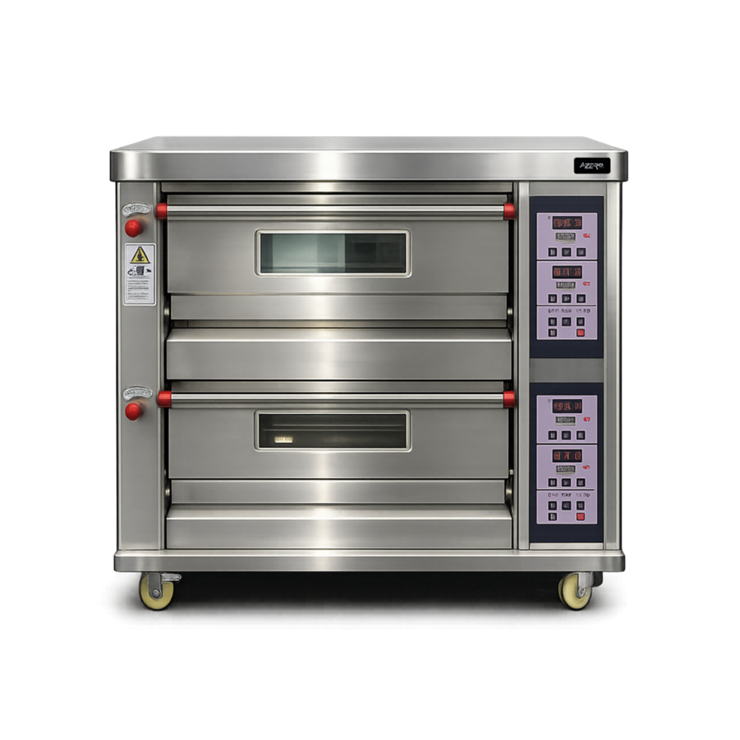 Horno para Pizza de 2 Cámaras 2 bandejas a gas Digital