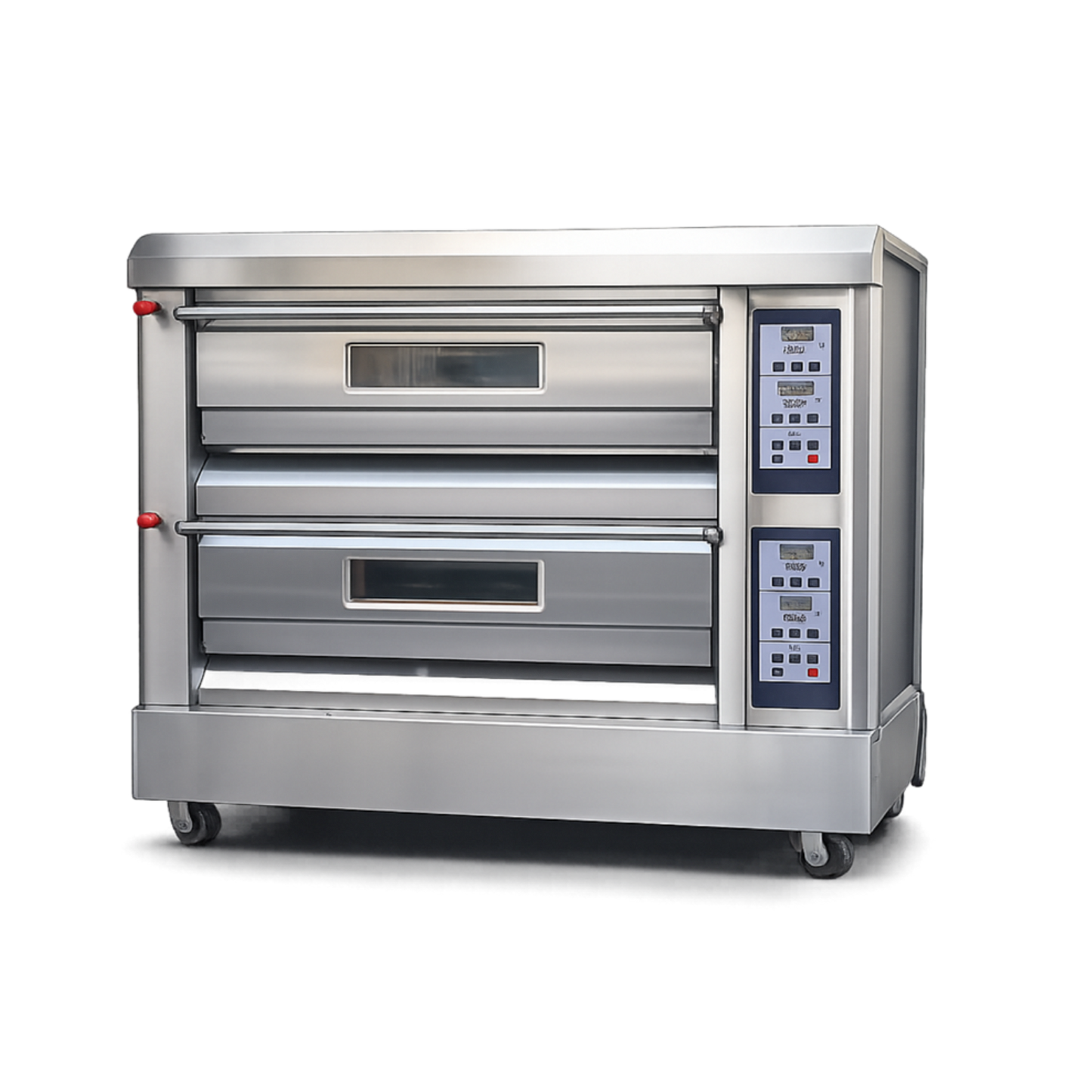 Horno para Pizza de 2 Cámaras 4 bandejas a gas Digital