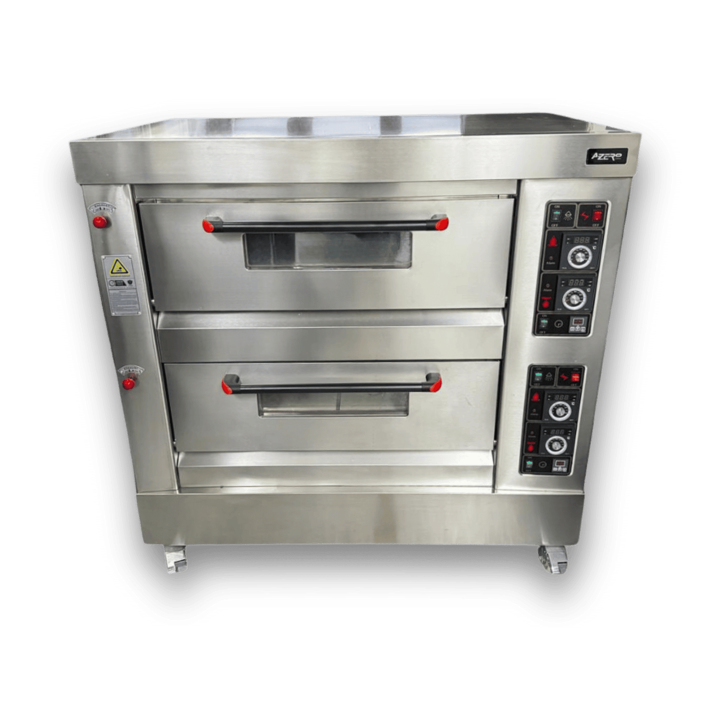 Horno para Pizza de 2 Cámaras 4 Piedras Refractarias Análogo a Gas