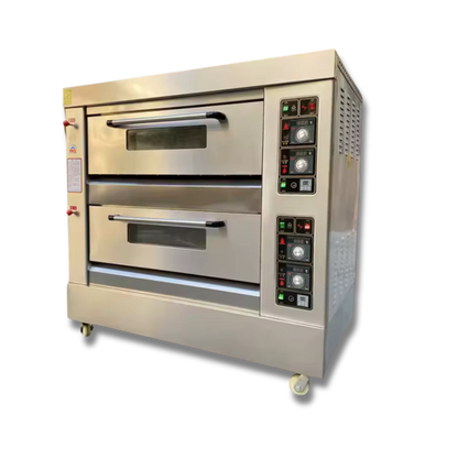Horno para Panadería de 2 Cámaras 4 bandejas Análogo a gas
