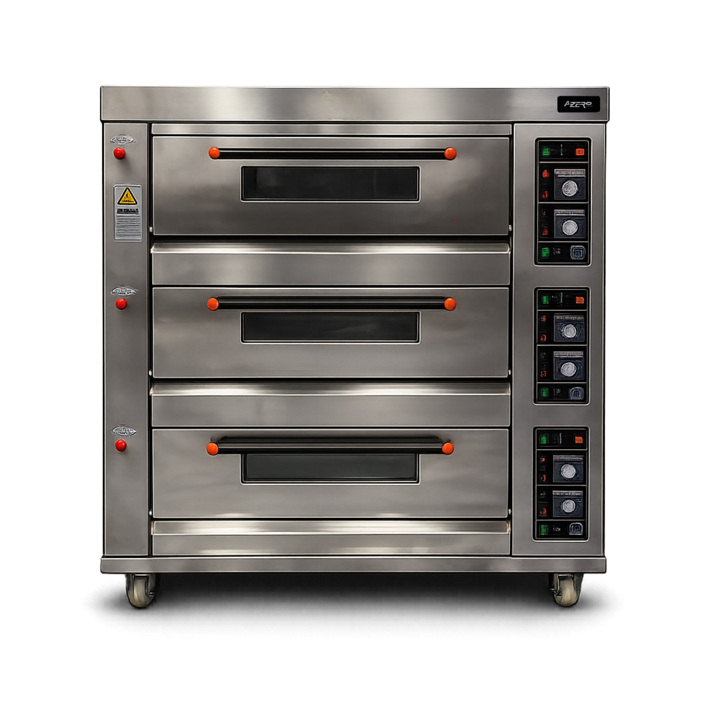 Horno para Pizza de 3 Cámaras 6 Piedras Refractarias Análogo a Gas