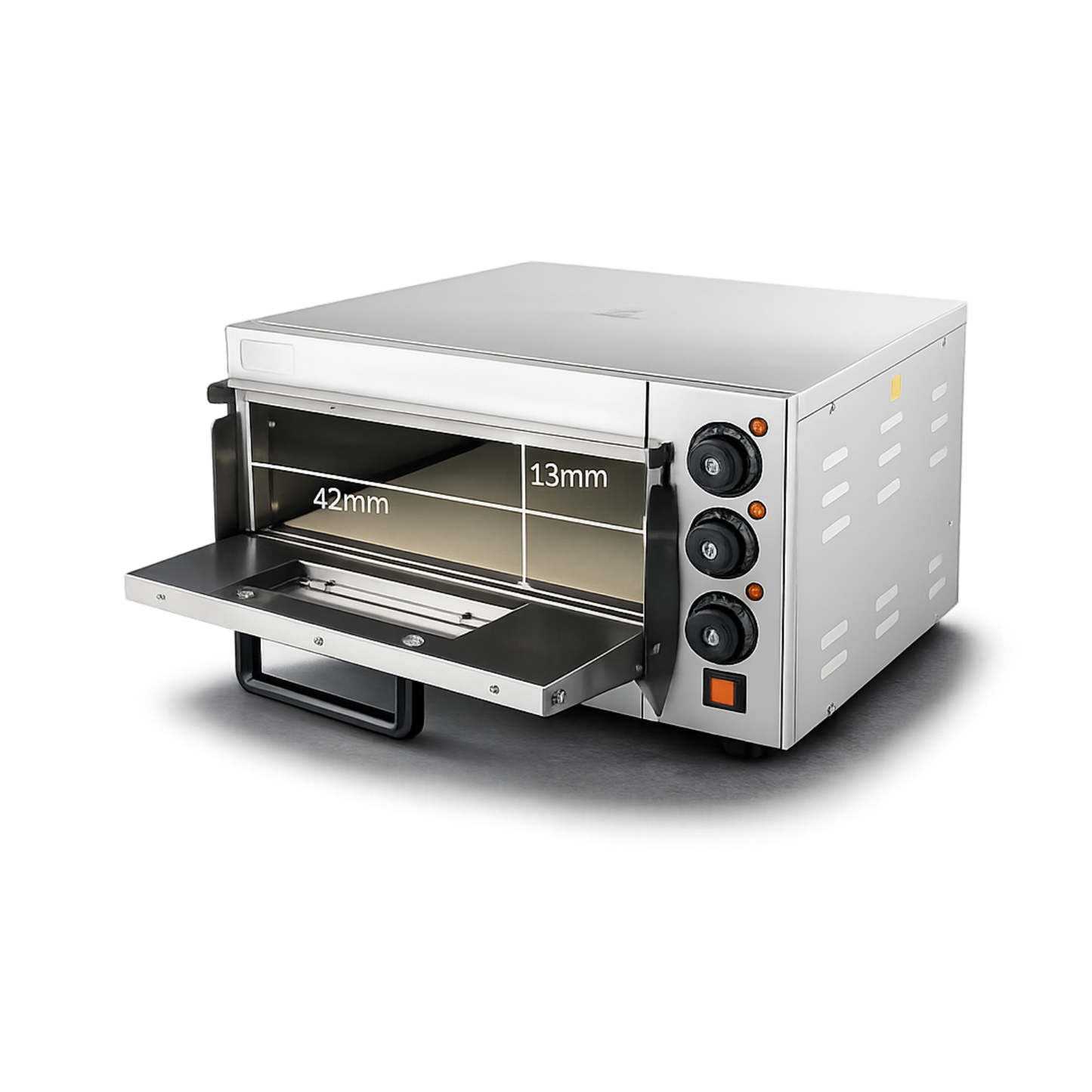 Horno para pizza con piedra refractaria profesional con función de Grill-Gratinados