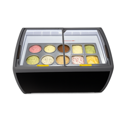 Congelador para helados puerta vidrio 360 litros