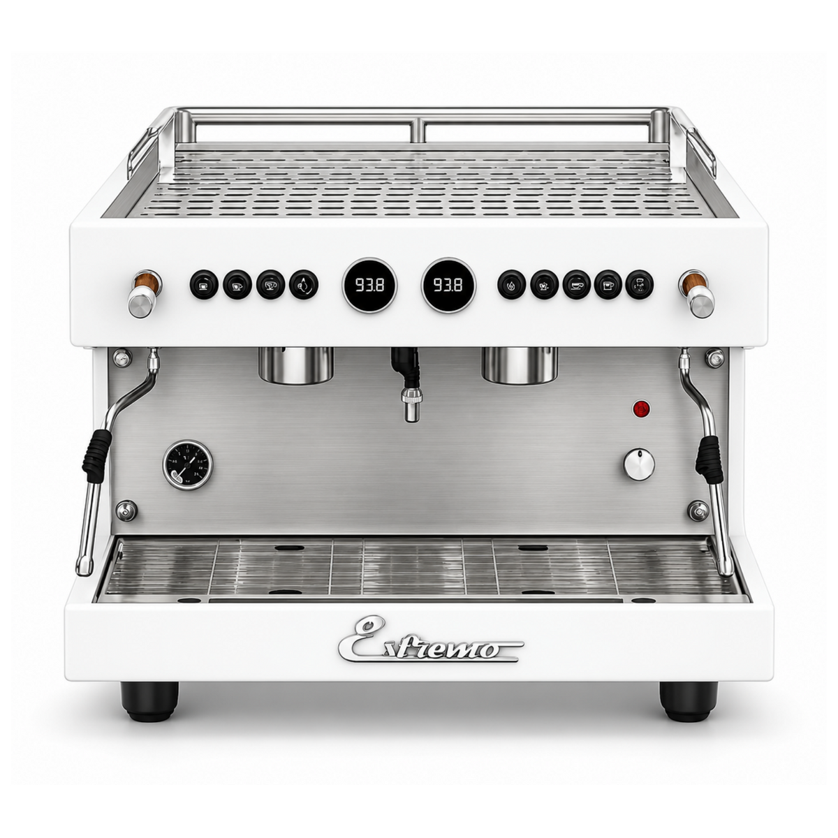 Máquina de Café Espresso de 2 Grupos automática Blanco Estremo