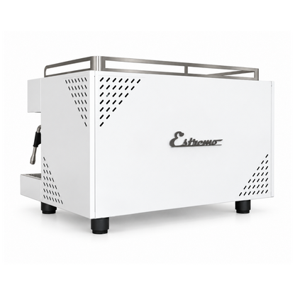 Máquina de Café Espresso de 2 Grupos automática Blanco Estremo