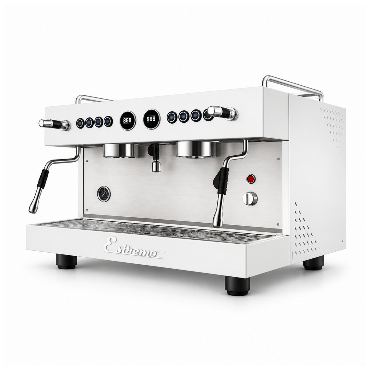 Máquina de Café Espresso de 2 Grupos automática Blanco Estremo