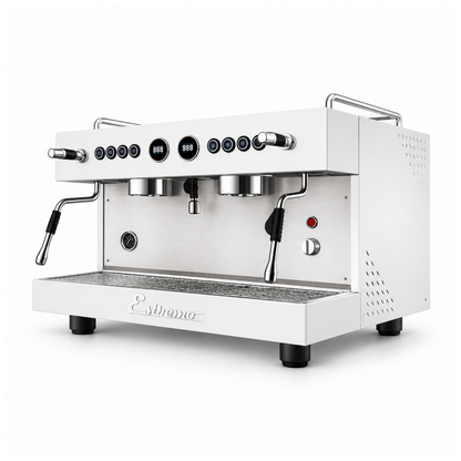 Máquina de Café Espresso de 2 Grupos automática Blanco Estremo