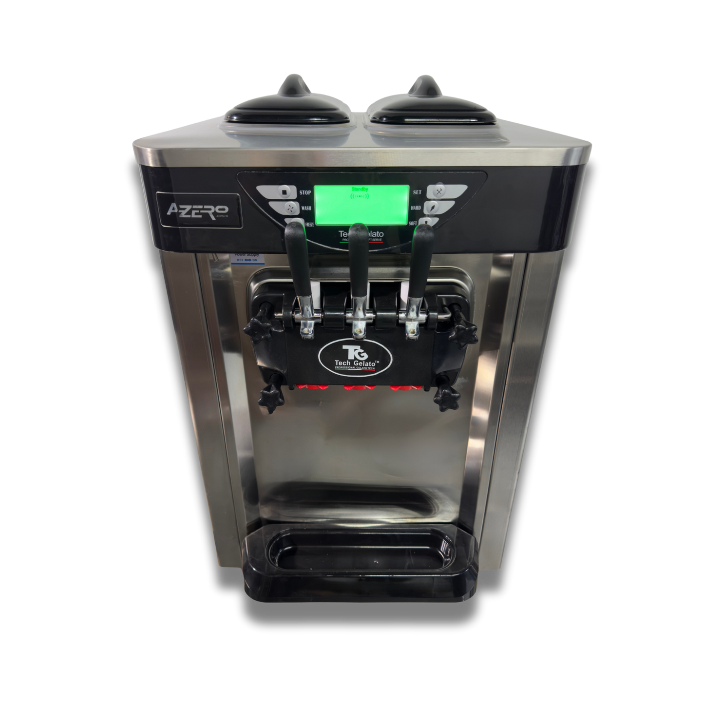 Máquina de Helado Suave 3 boquillas 2 Sabores + 1 Twist AZ-MHS300P