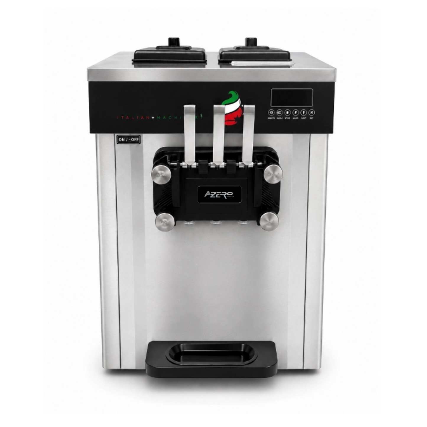Máquina Helado Suave de 3 Boquillas con Bomba de Aire 25 Litros/h – 110 Voltios AZ-RC1025