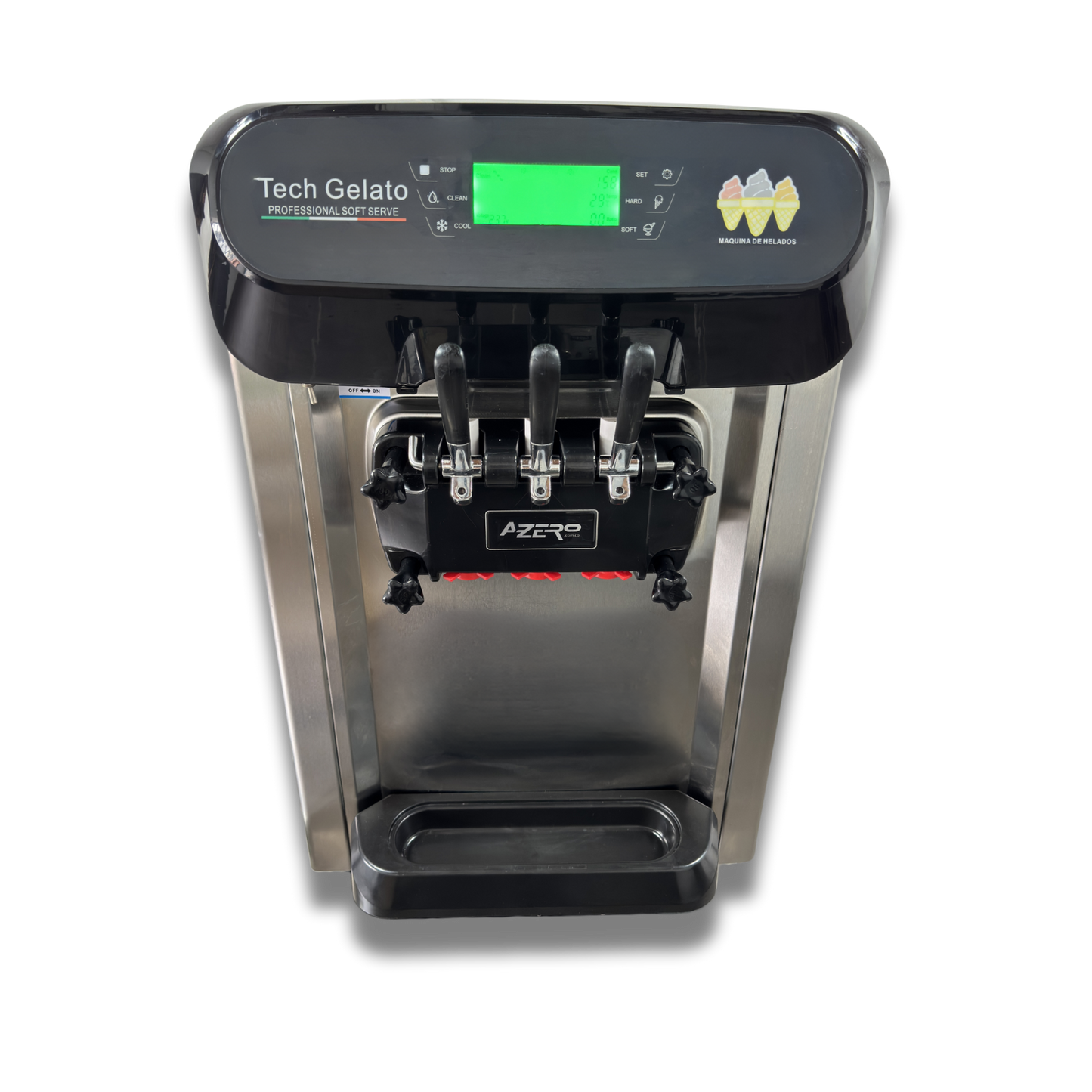 Máquina Helado Suave Profesional de 3 Boquillas AZ-MHS600P
