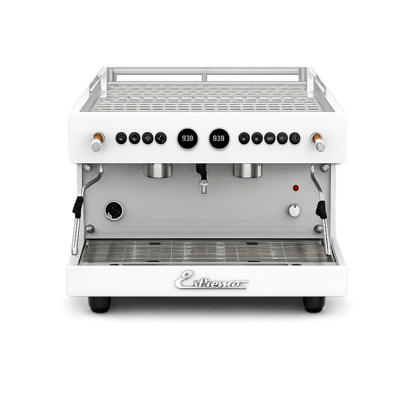 Máquina de Café Espresso de 2 Grupos automática Blanco Estremo