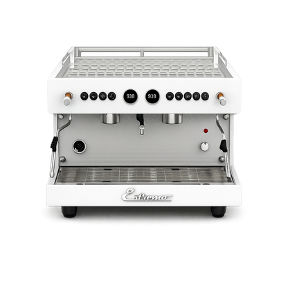 Máquina de Café Espresso de 2 Grupos automática Blanco Estremo