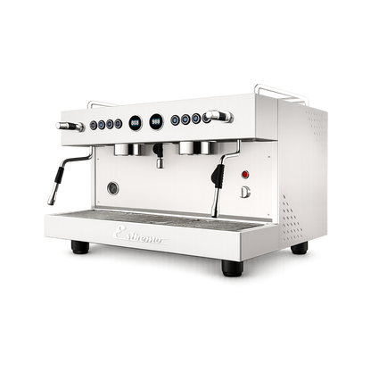 Máquina de Café Espresso de 2 Grupos automática Blanco Estremo