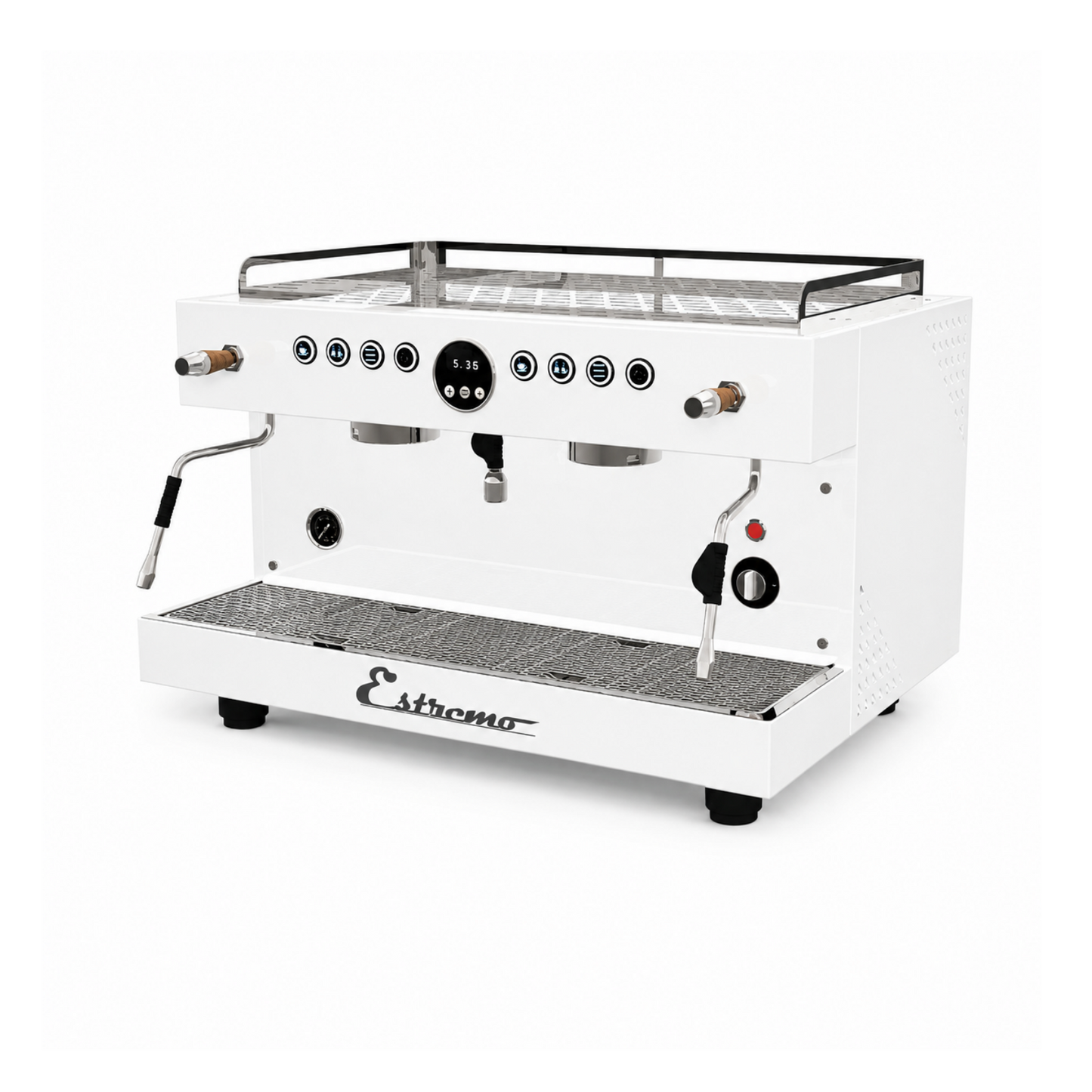 Máquina de Café Espresso de 2 Grupos automática Blanco Estremo