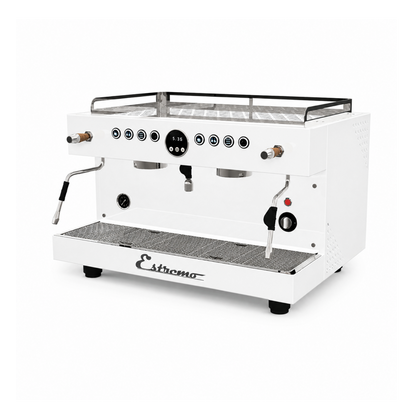 Máquina de Café Espresso de 2 Grupos automática Blanco Estremo