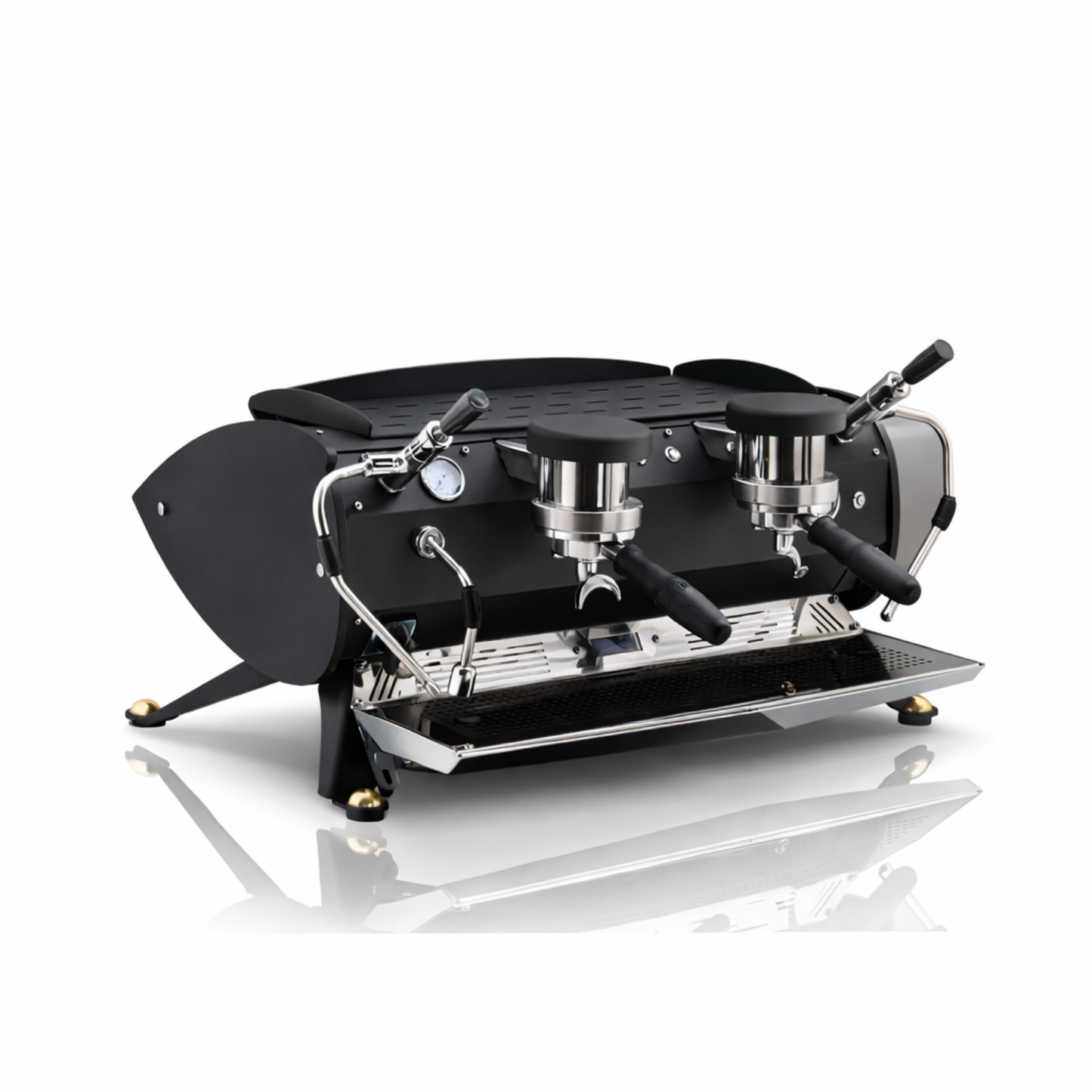 Máquina de Café Espresso de 2 grupos con bomba rotativa servicio manual y automático