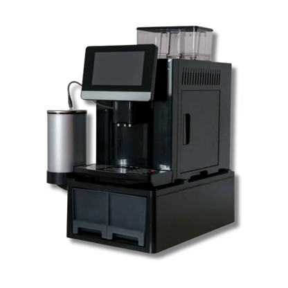 Máquina de Café Super Automática con Dispensador de Leche, Pantalla Táctil MultiFunciones +12 Bebidas
