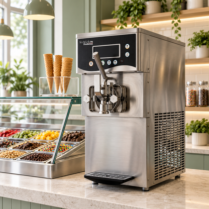 Máquina de Helado Suave con Sistema de Pasteurización de 1 boquilla AZ-TG-908