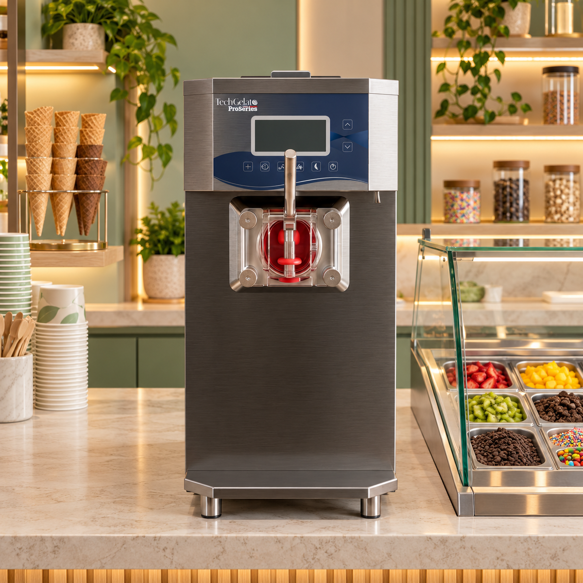 Máquina Helado Suave ProSeries con bomba de aire italiana AZ-TG909