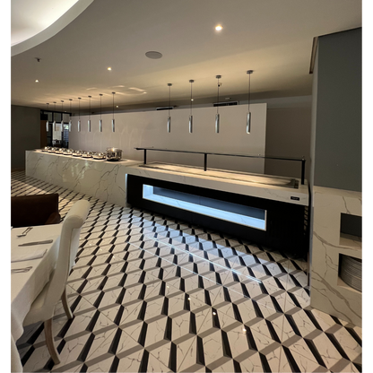 Barra placa fria para buffet sobre medidas