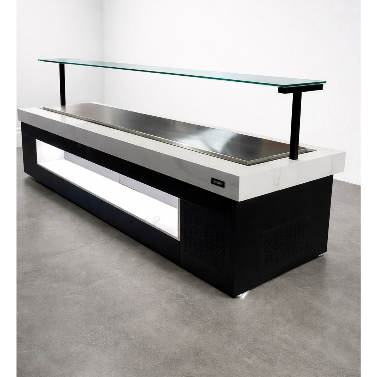 Barra placa fria para buffet sobre medidas