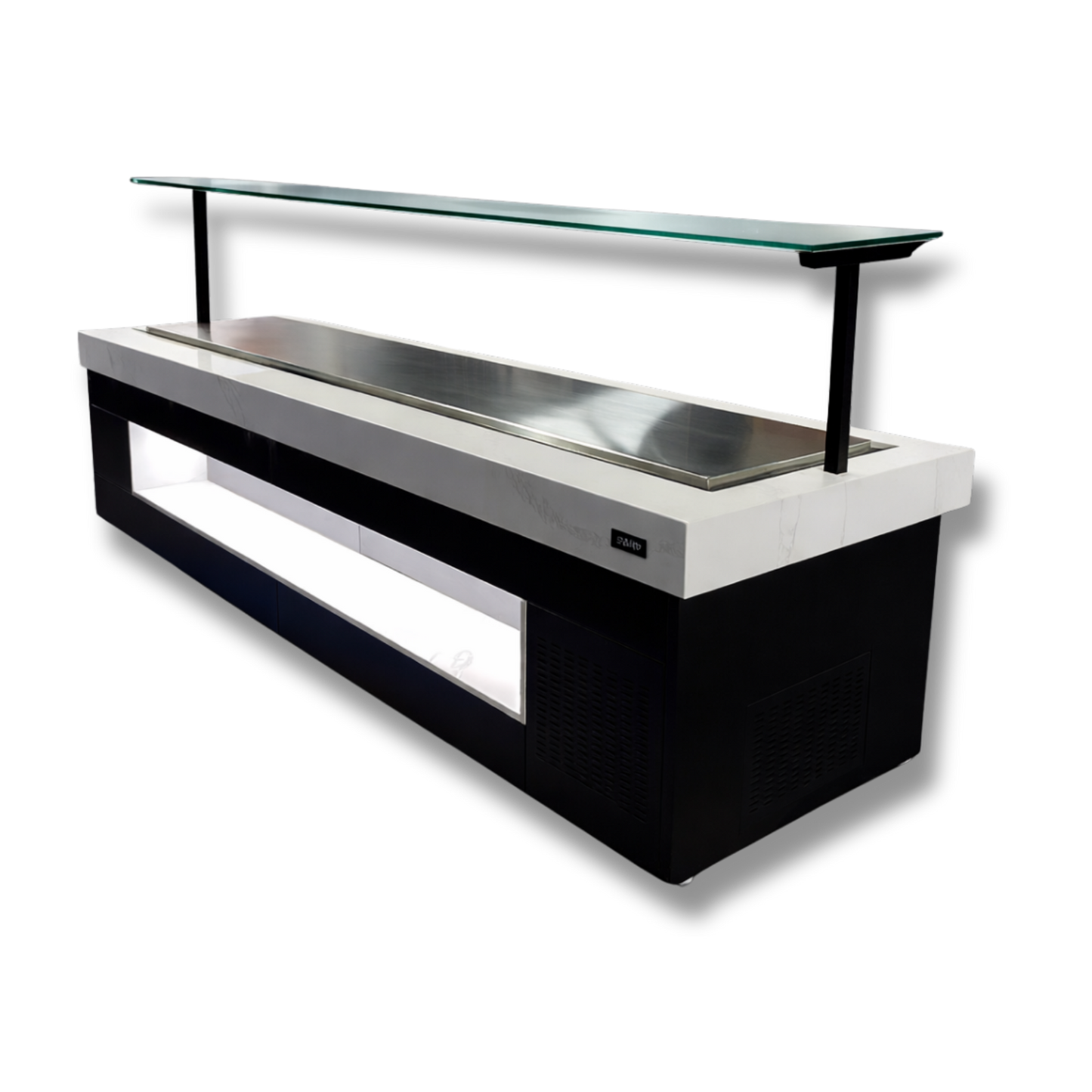 Barra placa fria para buffet sobre medidas