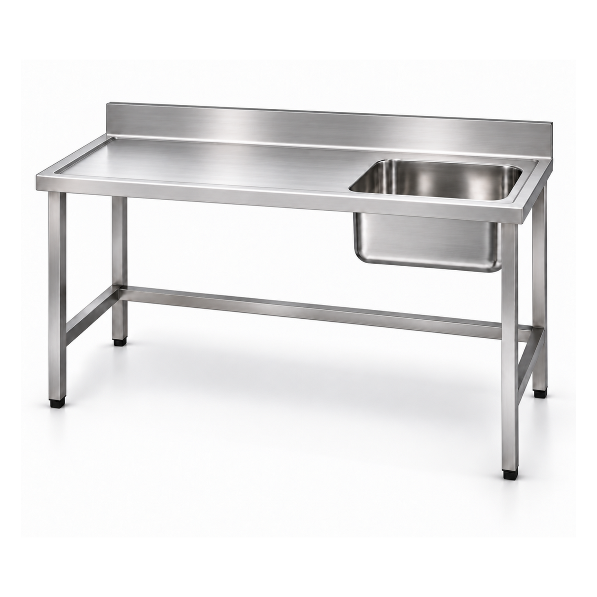 Mesa Trabajo con pozuelo sin Piso de 150 cm - Gama 600