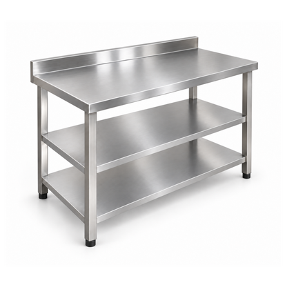 Mesa Trabajo de Pared con Piso y Entrepaño de 150 cm - Gama 600
