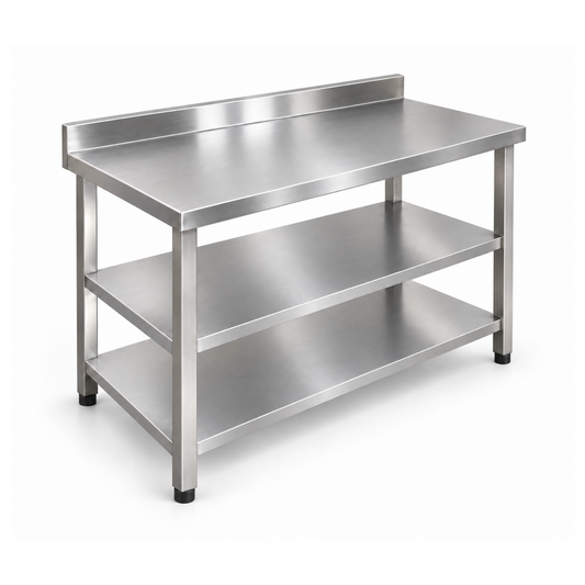 Mesa Trabajo de Pared con Piso y Entrepaño de 150 cm - Gama 600