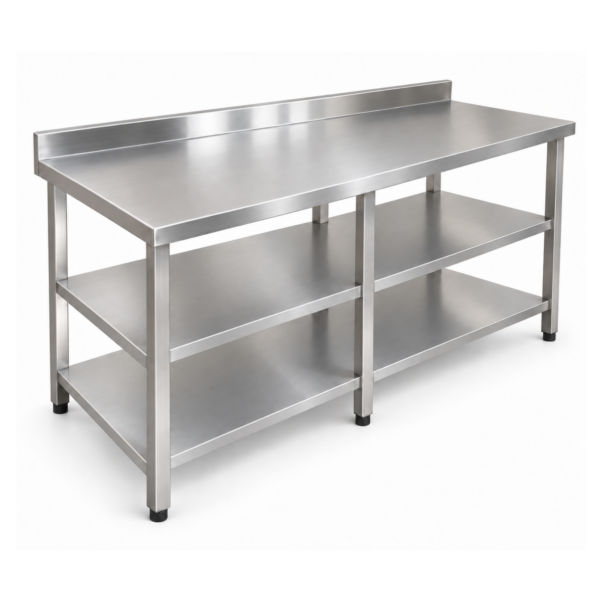 Mesa Trabajo de Pared con Piso y Entrepaño de 200 cm - Gama 600