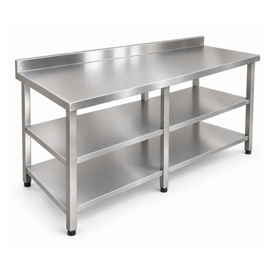 Mesa Trabajo de Pared con Piso y Entrepaño de 200 cm - Gama 600