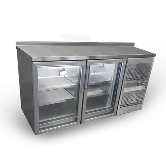 Mesa refrigerada exhibidora para bar 160 cm.