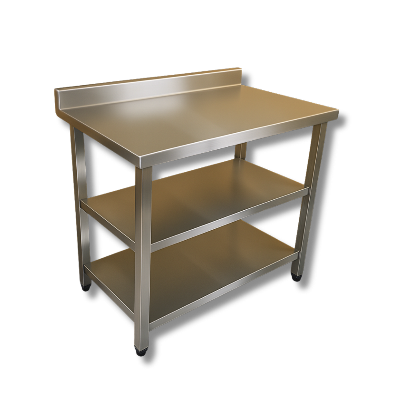 Mesa Trabajo de Pared con Piso y Entrepaño de 100cm - Gama 600