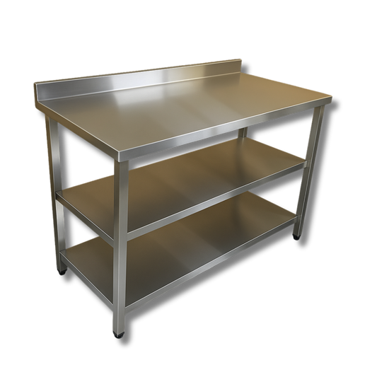 Mesa Trabajo de Pared con Piso y Entrepaño de 150cm - Gama 600