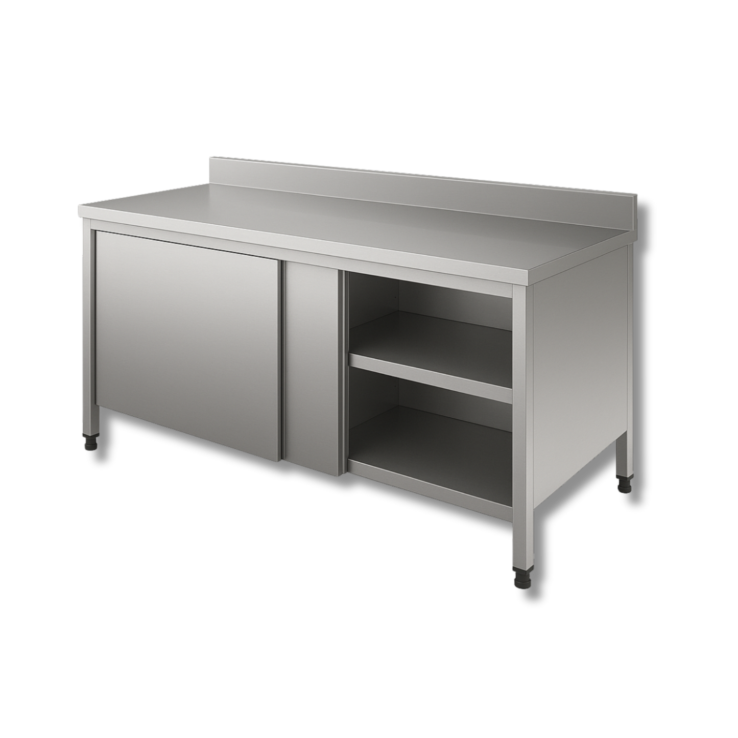 Mesa Trabajo Gabinete con Piso y Entrepaño de 150cm - Gama 600