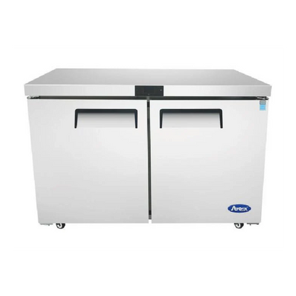 Mesón refrigerado de 2 puertas de 123 cm