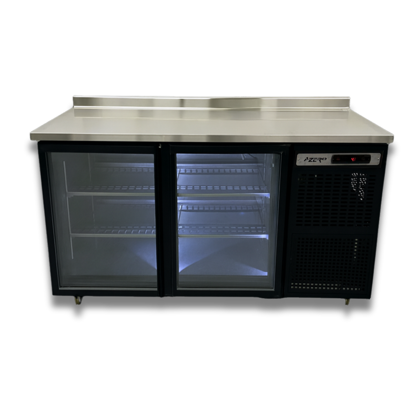 Mesa refrigerada exhibidora para bar 150 cm BLACK