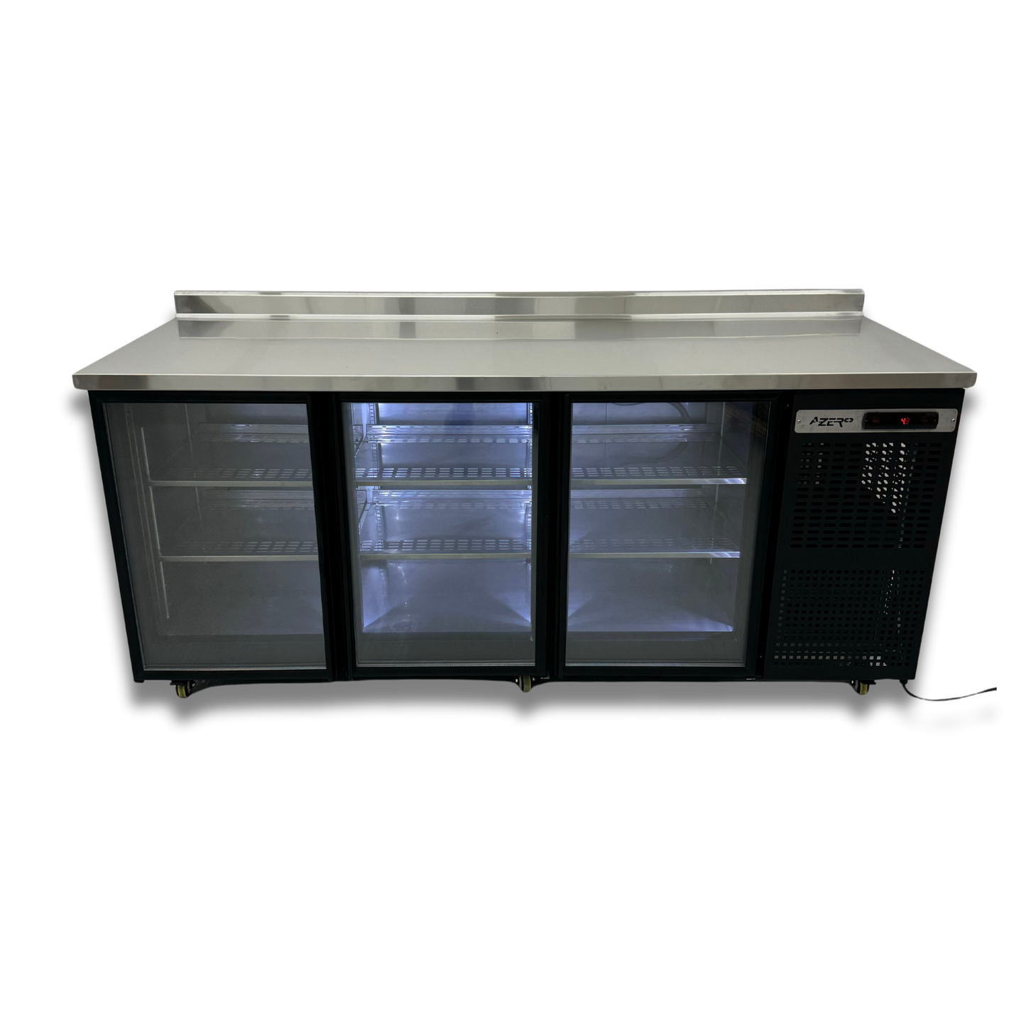 Mesa refrigerada exhibidora para bar 220 cm.