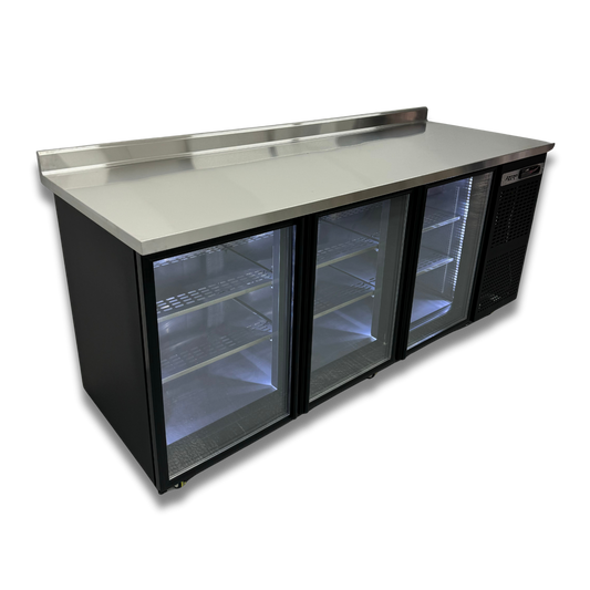 Mesa refrigerada exhibidora para bar 220 cm.