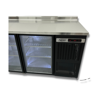 Mesa refrigerada exhibidora para bar 220 cm.