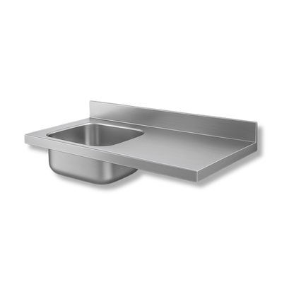 Mesón de 1.00 mt con Pozuelo de 50x40 cm - Gama 600