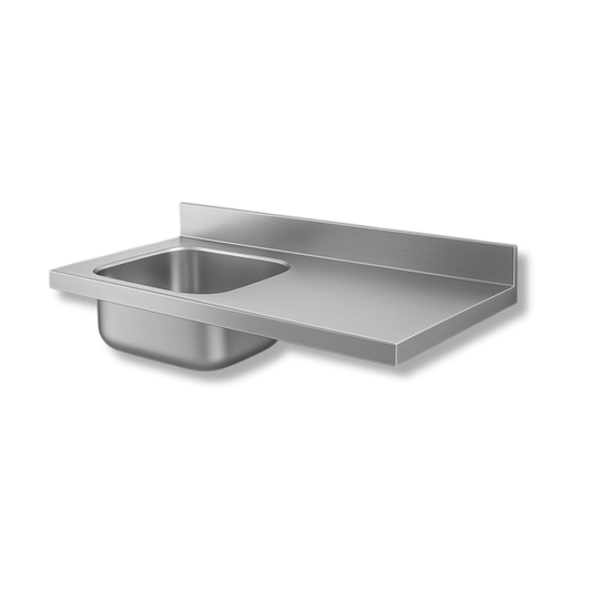 Mesón de 1.00 mt con Pozuelo de 50x40 cm - Gama 600