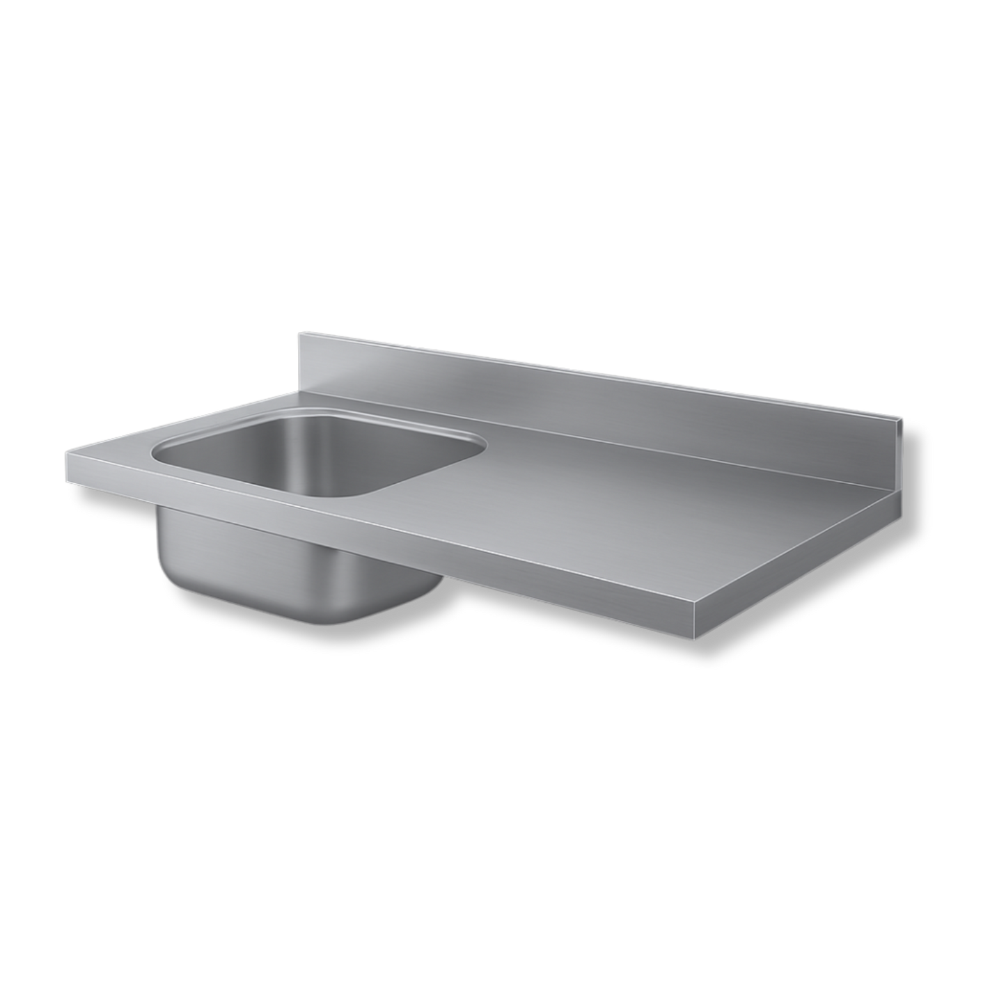 Mesón de 1.50 mts con Pozuelo de 50x40 cm - Gama 600