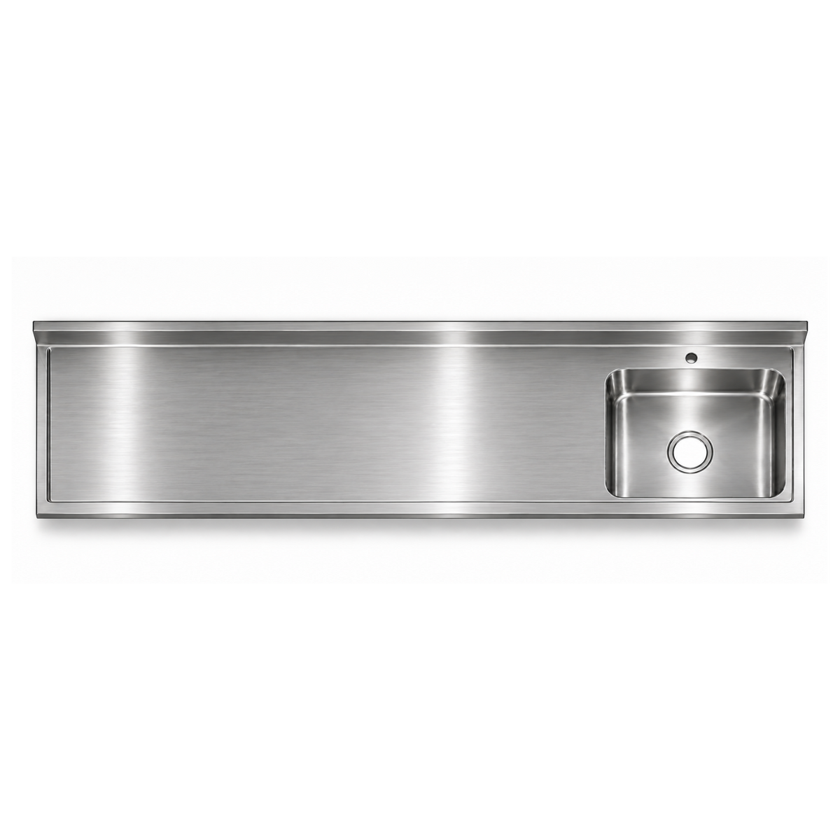 Mesón de 200 cm con Pozuelo de 50x40 cm - Gama 600